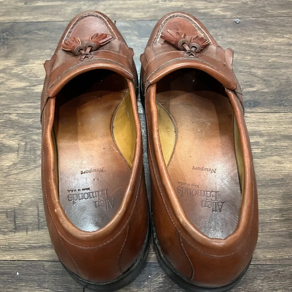 Allen Edmonds Tan‎ Leather Newport Tassel Loafers Sz. 10